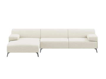 LUGANO - Fabric sofa with chaise longue by DÔME DECO - view 2